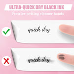Piochoo Aesthetic Pens, 8 Pcs 0.5mm Gel Pens, No Smudge Quick Dry Smooth Writing Pens, Cute Black Ink Journaling Pens for Women Nurse School Office Desk Accessories