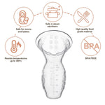 Haakaa Silicone Breastfeeding Manual Breast Pump Milk Pump 100% Food Grade Silicone BPA PVC and Phthalate Free | 4 oz Capacity