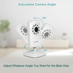 OKAIDI Video Baby Monitor with Camera and Audio, 2.4'' Portable Travel Baby Monitor, 1000ft Long Range Transmission, Baby Monitor No WiFi, Infrared Night Vision, VOX Mode, Baby Monitor