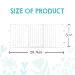 Regalo Safety 28"-76” Super Wide Configurable Baby Gate for Doorways & Open Spaces, 3-Panel Wall Mounted Safety Gate with Door for Babies, Toddlers & Pets, Includes Wall Mount Hardware