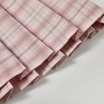 Zoushen Toddler Little Girls Skirts High Waisted A Line Pleated Pink Plaid Summer Skirts 2T