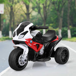 Costzon Kids Electric Ride on Motorcycle, Licensed BMW 6V Battery Powered Toy w/Headlights &Music, Pedal, 3 Wheels for Children Boys & Girls (Dark Red)