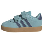 Adidas Unisex-Baby VL Court 3.0, Mint Ton/Preloved Ink/Silver Metallic, 5