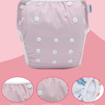 ALVABABY Swim Diapers 3pcs Baby & Toddler Snap One Size Reusable Adjustable Baby Boys' Swim Diapers for Swimming Lessons 3SWY74A
