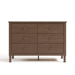 Storkcraft Rio 6 Drawer Dresser (Hazelnut) – GREENGUARD Gold Certified, Wood Dresser for Bedroom, Kids & Nursery Storage Chest, Safety Interlocking Drawers, Pre-Installed Tracks, Kids Chest