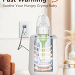 Bear Baby Bottle Warmer, Milk Warmer Breastmilk Bag Formula Fast Warming for New Born Baby Bottles, with Time Temp Control Automatic Shut Off at Home Use