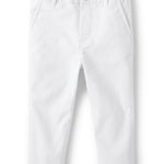 The Children's Place Baby Boys' and Toddler Stretch Skinny Chino Pants, Simply White, 12-18 Months