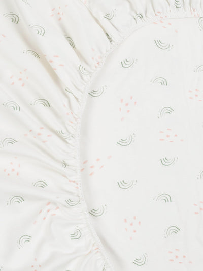 Under The Nile Organic Cotton Crib Sheet - Rainbow, 51" x 28"