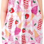 Toddler Baby Girls Romper Sleeveless Jumpsuit Summer Clothes Adjustable Tie-Up Strap with Pocket Headband 1-5T