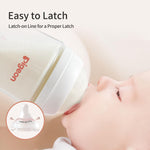 Pigeon Silicone Nipple (LL) with Latch-On Line, Natural Feel, 9+ Months, 4 Counts