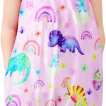 Toddler Baby Girls Romper Sleeveless Jumpsuit Summer Clothes Adjustable Tie-Up Strap with Pocket Headband 1-5T