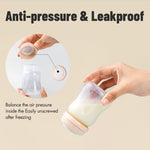 Phanpy Breast Milk Storage Bottles 6pcs with Handwriting Stickers, 6oz Breastmilk Storage Containers for Fridge, Wide Neck Breast Milk Freezer Storage Organizer, Compatible with Phanpy Breast Pump