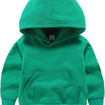 Baby Kids Boy Girl Solid Casual Pocket Hoodie Sweatershirt Long Sleeve Pullover Tops 1-6T