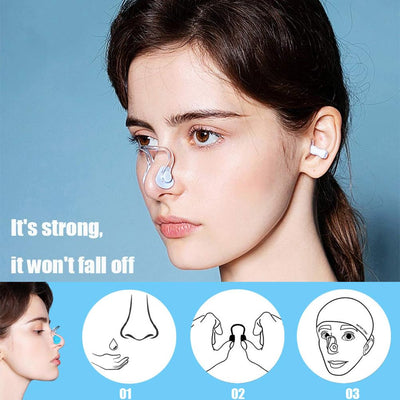 Linwnil 10Pcs/Box Swimming Nose Clips for Children (Age 7+) and Adults, Waterproof with Silica Gel