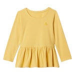 GAP Baby Girls Long Sleeve Peplum Tee French Almond 3YRS