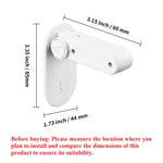 Flowden Childproof Door Lever Lock Prevents Toddlers Pets from Opening Doors, No Drill Tool Needed Easy to Instal, Child Safety Locks for Doors, Windows, washrooms (Black, Pack, 4)