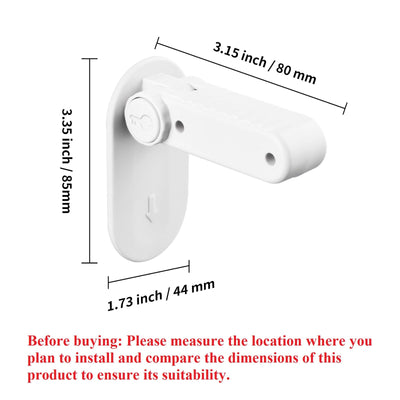 Flowden Childproof Door Lever Lock Prevents Toddlers Pets from Opening Doors, No Drill Tool Needed Easy to Instal, Child Safety Locks for Doors, Windows, washrooms (Black, Pack, 4)