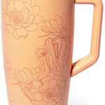 BrüMate Era 40 oz Tumbler with Handle and Straw | 100% Leakproof Insulated Tumbler with Lid and Straw | Made of Stainless Steel | Cup Holder Friendly Base | 40oz (Dune)