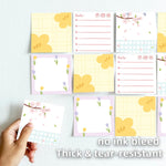 RAINBAM Cute 4 Pack/200 Sheets 3x3 inch Sticky Notes Set, Adorable Cartoon Memo Pads with High-Adhesive, Reusable Tearable Post it Notes for Journal Planners Office School Home, Bulk Stationery Gift