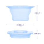 Ubbi Collapsible Microwave Steam Sterilizer for Baby Bottles, Breast Pump Accessories & Pacifiers, Reusable Silicone Steam Bag for Travel or Home Use, Fits Up to 5 Baby Bottles, Blue