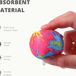 4E's Novelty 24 Pack - 2" Water Bomb Splash Balls - Mini Water Absorbent Ball - Kids Pool Toys, Outdoor Water Fight Game Activities for Kids, Beach Pool Party Favors, End of Year Student Gifts