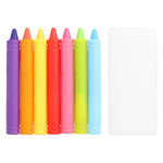 Crayola Bathtub Crayons 7 Pack + Eraser, Washable Tub Coloring Kit & Easy Cleanup Eraser, Firefly Red, Sky Blue & More Favorites, Great for Creative Kids