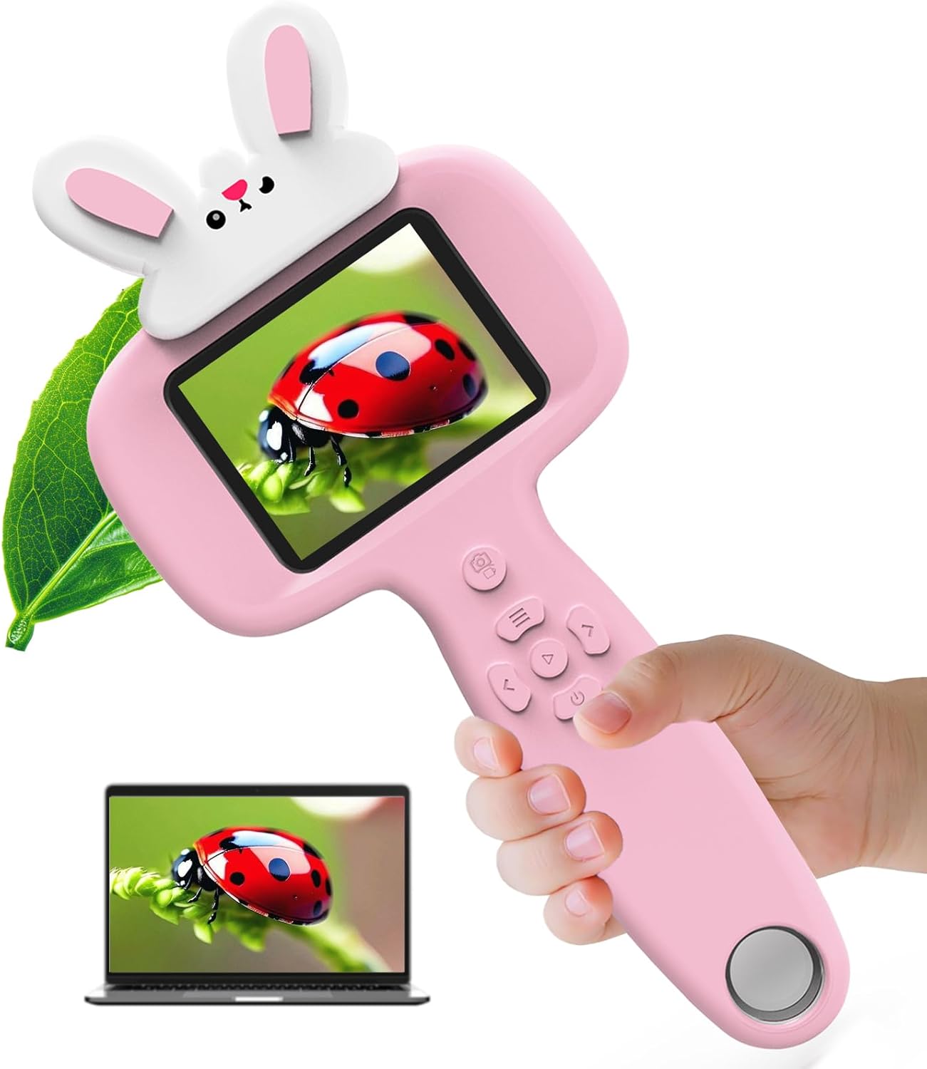 2026 NEW Microscope for Kids with 16 Slides, 2.4" Handheld Digital Pocket Microscope, STEM Educational Science Toys for New Year, Birthday Gifts for 3+ 4 5 6 7 8 9 10 11 12 Year Old Boys Girls, Purple