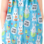 Toddler Baby Girls Romper Sleeveless Jumpsuit Summer Clothes Adjustable Tie-Up Strap with Pocket Headband 1-5T