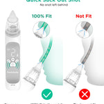 Koalababy Electric Nasal Aspirator for Baby, Large Flow, Baby Nose Sucker with 3 Suction Levels, Rechargeable Nose Cleaner for Toddlers, Music and Light Soothing, Soft Silicone Tips