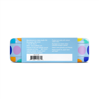 Welly First Aid Kit - Adhesive Bandages in Flexible Fabric and Waterproof, Singe Use Ointments (Triple Antibiotic, Cleansing Wipes and Hydrocortisone) - 70 Count