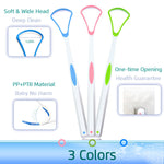 4PCS Tongue Scraper, Stainless Steel Tongue Cleaners, 100% BPA Free Fresher Tongue Tools, Healthy Oral Hygiene Brushes, Medical Grade Reusable Stainless Steel, Eliminate Bad Breath