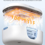 Momcozy Baby Wipe Warmer, Innovative Spring Design, Large Capacity Wipes Dispenser for 60-80pcs, Fast & Even Heating, 4 Modes of Temperature Heating Control, Diaper Wipe Warmer with Night Light, Blue