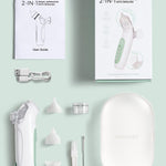 Momcozy BreezyClear™ 2-in-1 Electric Nasal Aspirator for Baby with Spray, 65kPa Hospital-Grade Suction, 4 Adjustable Levels, Quiet & Portable Nose Cleaner with Soothing Light & Music