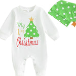 Ledy Champswiin 2Pcs Neutral Outfits Newborn Baby Boy Girl Pumpkin Romper Jumpsuit My 1st Halloween Clothes with Hat