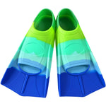 Kids Swim Fins, Fins for Swimming Kid,Short Kids Flipper with Mesh Bag,Swimming Flippers for Lap Swimming Training,Flippers for Children Adults Beginners (A Fins, S (US Kids 2-4))