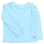 RUGGEDBUTTS® Baby/Toddler Boys Long Sleeve Rash Guard Swim Shirt w/UPF 50+ - Blue Breeze, 3-6m