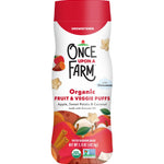 Once Upon a Farm Organic Fruit & Veggie Baby Puffs, Apple, Sweet Potato & Coconut, 1.5oz