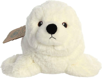 Aurora® Responsibly Made Eco Nation™ Seal Stuffed Animal - Ideal for Playtime Adventures - Perfect for Birthdays or Just Because - White 12 Inches