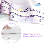 Mibote Baby Growth Height Chart Handing Ruler Wall Decor for Kids, Canvas Removable Height Growth Chart 79" x 7.9" (Unicorn)