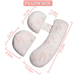 Oskeray Pregnancy Maternity Pillow for Sleeping, Support for HIPS, Backs, Legs, with Detachable and Adjustable Cover