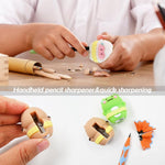 Cute Pencil Sharpeners Set of 4 - Manual Handheld Sharpeners for Kids, Students, Classroom, Fun Novelty School Stationery, Office Supplies (Style 2)
