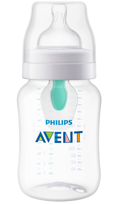Philips Avent baby bottle on a white background