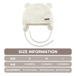 Duoyeree Baby Winter Hat Earflap Cotton Lining Knit Beanie Cap for Toddler Girl Boy (0-6 month, Grey)