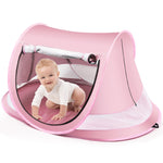 Baby Beach Tent,Large Pop Up Beach Tent Sun Shade for Beach,Portable Baby Travel Tent with Mosquito Net,Indoor Baby Play Tent,UPF 50+ UV Protection Sun Shelters (Pink)