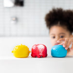Ubbi Squeeze and Switch Silicone Bath Toys for Toddlers and Baby, Colorful Mix and Match Baby Bath Accessory, Water Toys for Toddler Bath Playtime, Set of 3