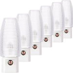 Emotionlite Plug in Night Light, Warm White LED Nightlight, Dusk to Dawn Sensor, Kids, Nursery, Bedroom, Bathroom,Hallway, Stairs, Kitchen, 4 Pack