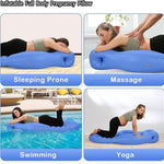 LONGLUAN TummyNest - Pregnancy Mattress, Inflatable Pregnancy Pillow, Pregnancy Mattress with Hole, The Best Gestation Pool Float for Sleeping Prone, Comfort for Stomach & Side Sleepers (Coffee)