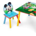 Delta Children - Disney Mickey Mouse Kids Table and Chair Set 3- Piece Set (2 Chairs Included) - Ideal for Arts & Crafts, Snack Time, Homework & More, Pink