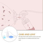 Healifty Manual Hand Pump Breast Milk Container Breastfeeding Tool with Silicone Suction Cup for New Mothers Baby Feeding
