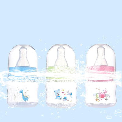 Baby Bottle Portable Baby Nursing Bottle 1.7oz Wide Neck Natural Flowing Easy to Milk Bottle for Infant Pet Dog